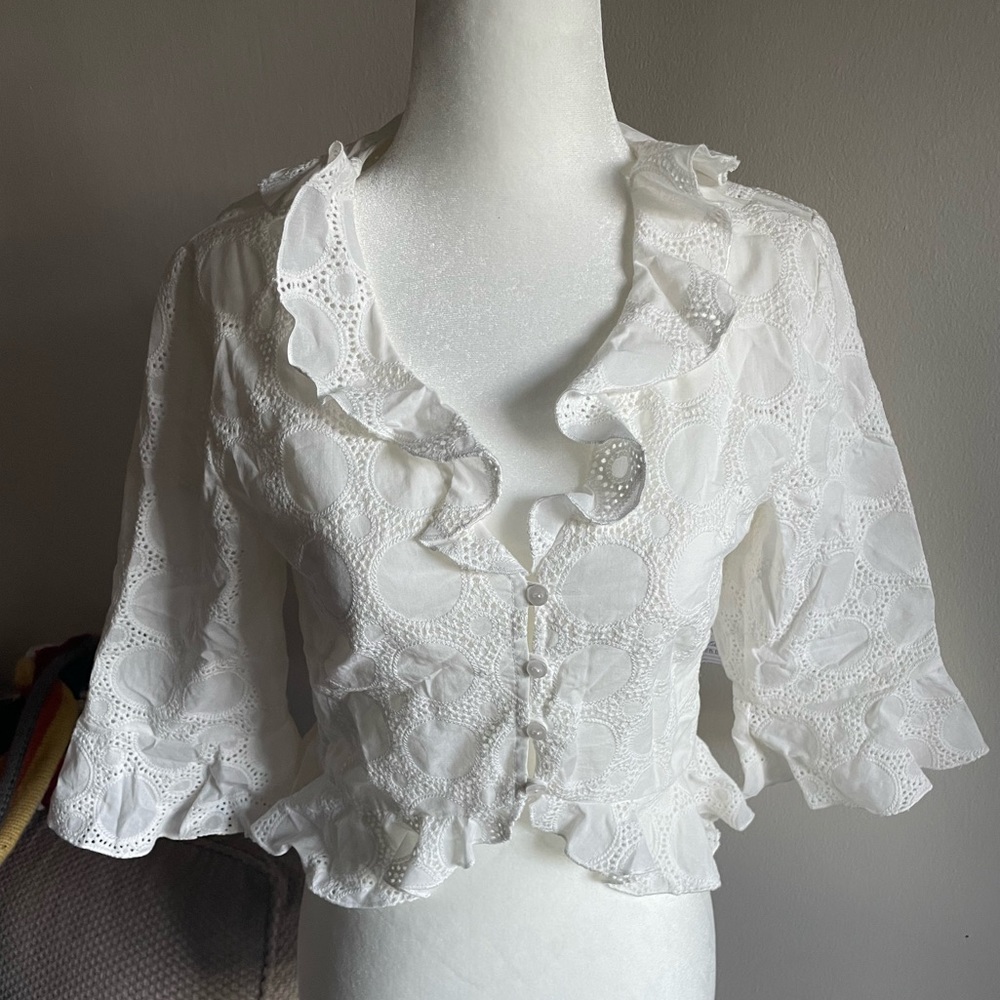 Joie Lace Cottagecore Top 🤍
